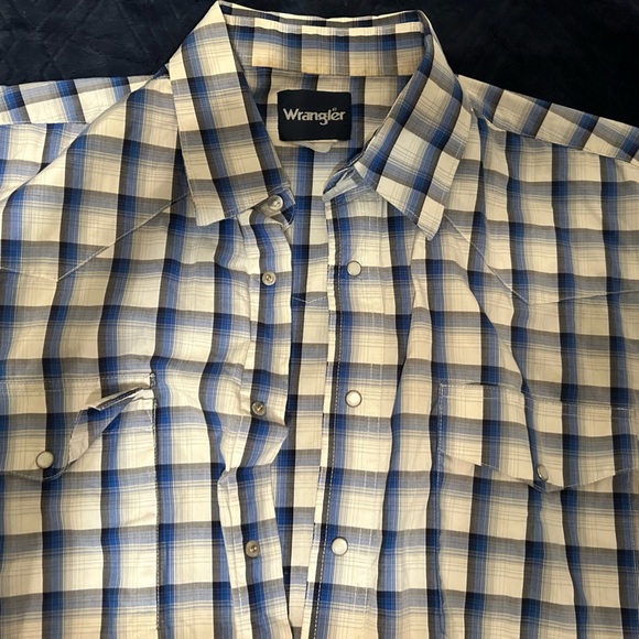 Wrangler pearl button snap men’s medium - Picture 1 of 3